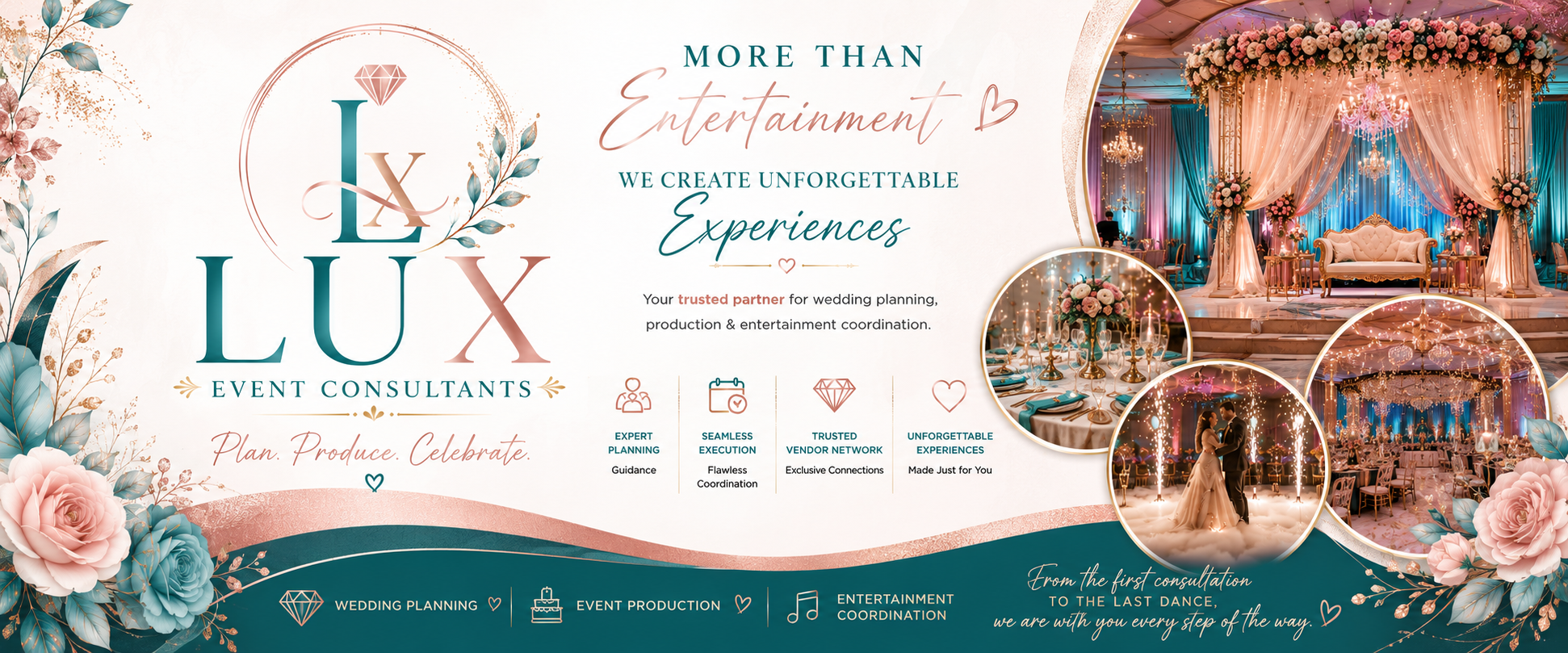 Lux Event Consultants — More Than Entertainment, We Create Unforgettable Experiences. Plan. Produce. Celebrate.